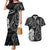 Kia Hara Te reo Maori Couples Matching Mermaid Dress and Hawaiian Shirt Manaia Moko Pattern