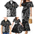 Kia Hara Te reo Maori Family Matching Mermaid Dress and Hawaiian Shirt Manaia Moko Pattern