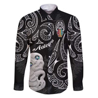 Kia Hara Te reo Maori Family Matching Mermaid Dress and Hawaiian Shirt Manaia Moko Pattern