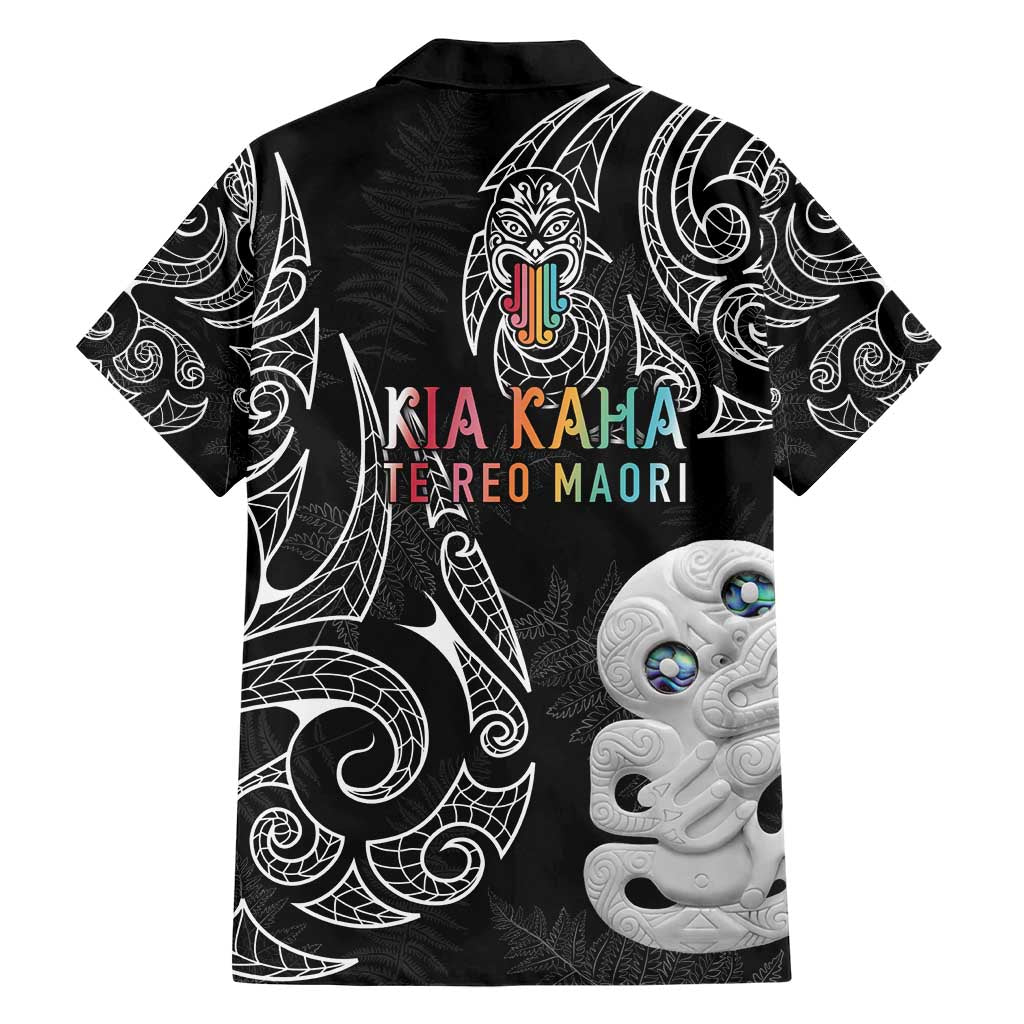 Kia Hara Te reo Maori Hawaiian Shirt Manaia Moko Pattern LT7 - Polynesian Pride