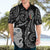 Kia Hara Te reo Maori Hawaiian Shirt Manaia Moko Pattern