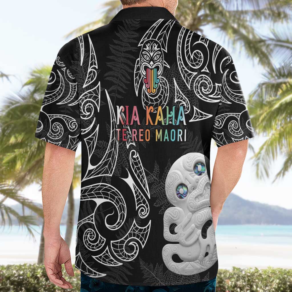 Kia Hara Te reo Maori Hawaiian Shirt Manaia Moko Pattern LT7 - Polynesian Pride