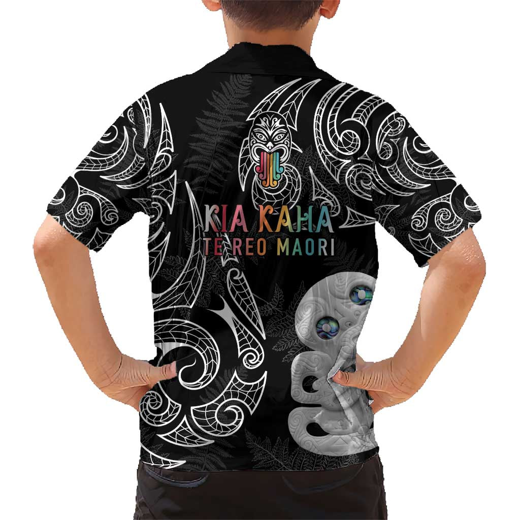 Kia Hara Te reo Maori Hawaiian Shirt Manaia Moko Pattern LT7 - Polynesian Pride