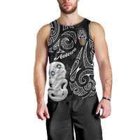 Kia Hara Te reo Maori Men Tank Top Manaia Moko Pattern LT7 - Polynesian Pride