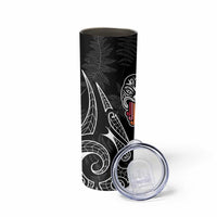 Kia Hara Te reo Maori Skinny Tumbler Manaia Moko Pattern