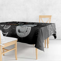 Kia Hara Te reo Maori Tablecloth Manaia Moko Pattern LT7 - Polynesian Pride
