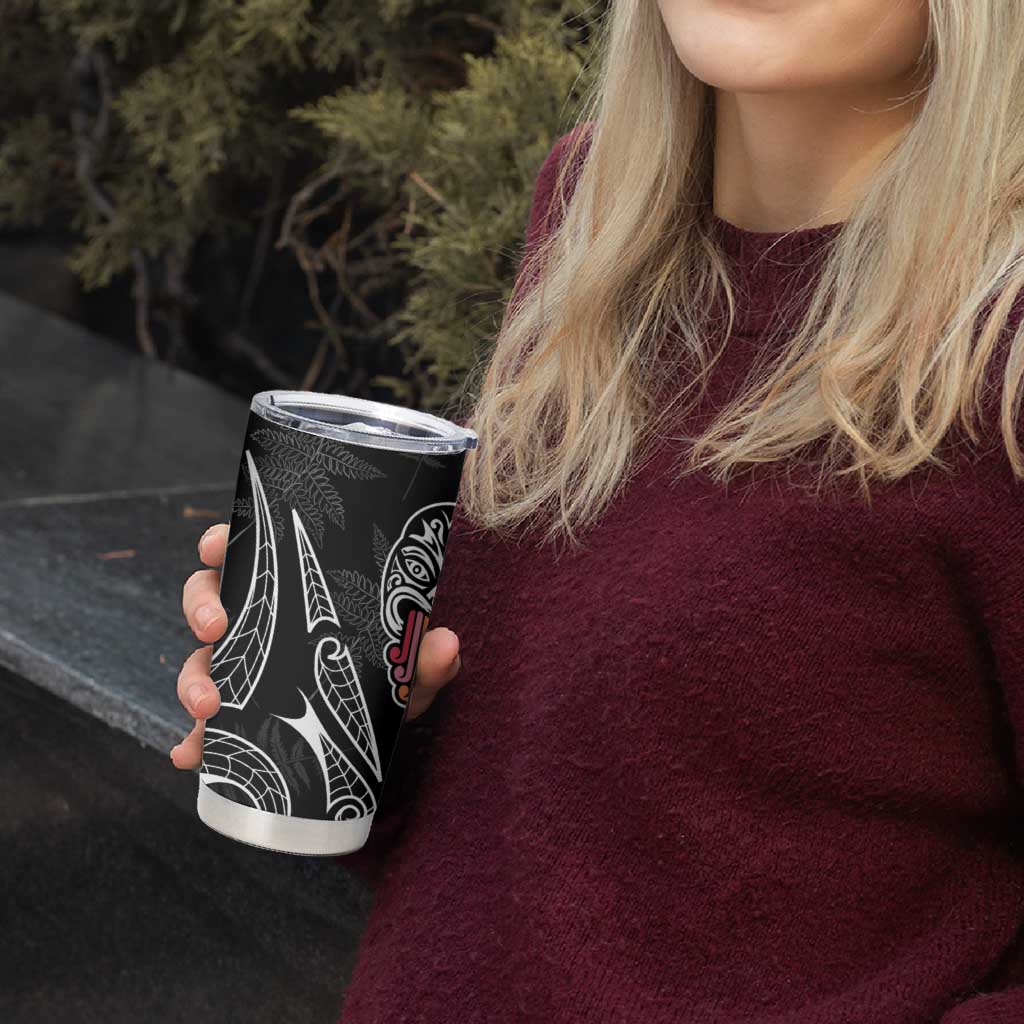 Kia Hara Te reo Maori Tumbler Cup Manaia Moko Pattern LT7 - Polynesian Pride