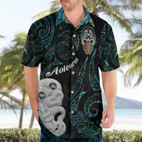 Kia Hara Te reo Maori Hawaiian Shirt Manaia Moko Mix Paua Shell LT7 - Polynesian Pride