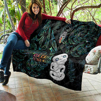 Kia Hara Te reo Maori Quilt Manaia Moko Mix Paua Shell