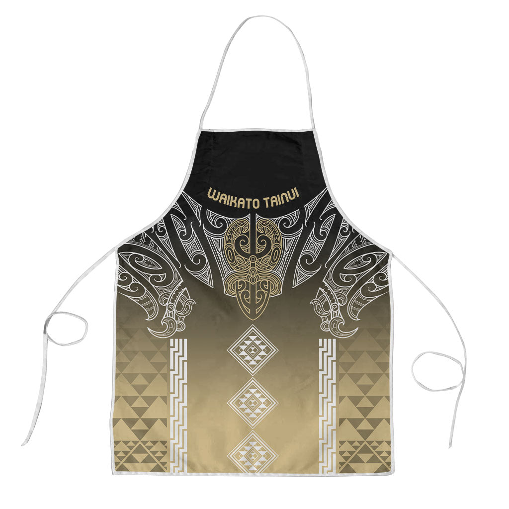 Aotearoa Maori Iwi Heritage Apron Waikato Tainui Parauri LT7 Earth Gold - Polynesian Pride