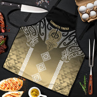 Aotearoa Maori Iwi Heritage Apron Waikato Tainui Parauri LT7 Earth Gold - Polynesian Pride