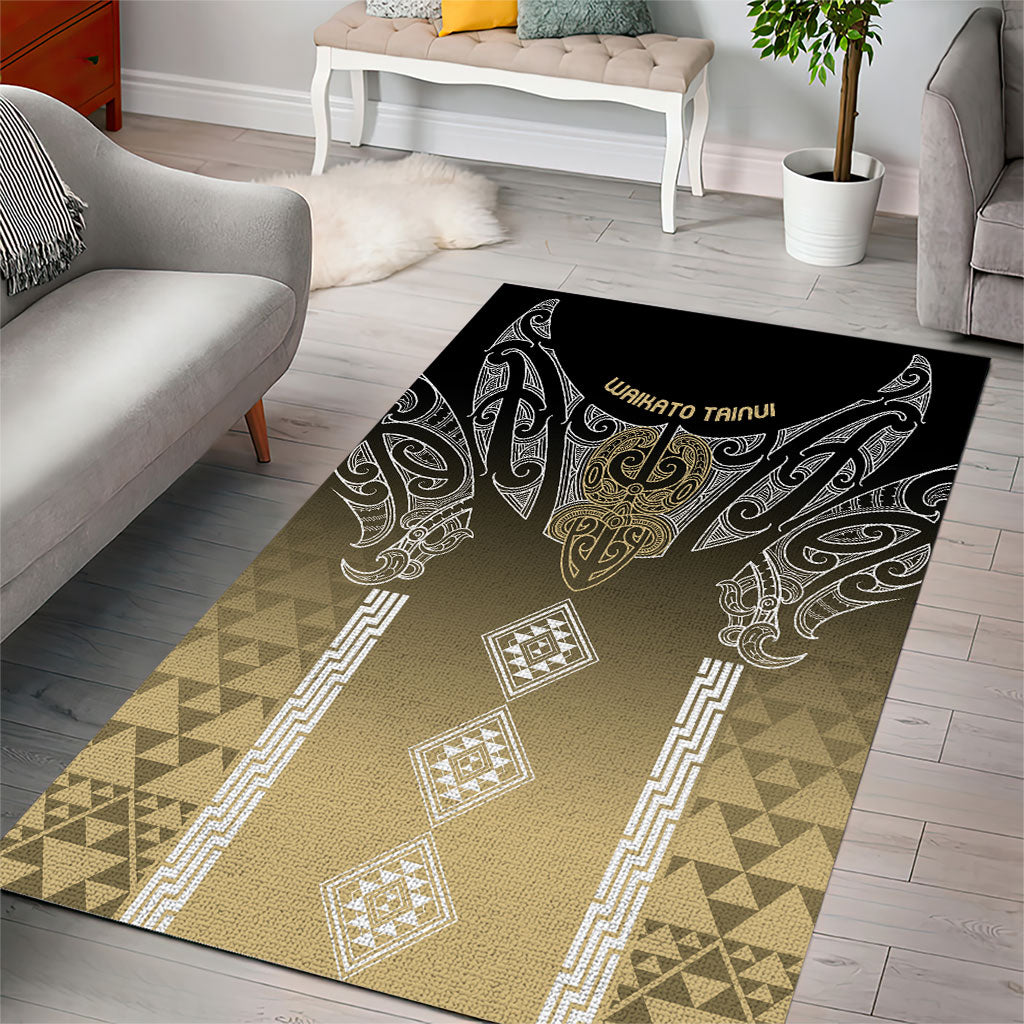 Aotearoa Maori Iwi Heritage Area Rug Waikato Tainui Parauri LT7 - Polynesian Pride