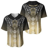 Aotearoa Maori Iwi Heritage Baseball Jersey Waikato Tainui Parauri LT7 - Polynesian Pride