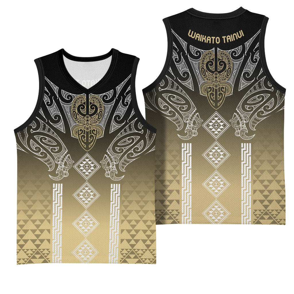 Aotearoa Maori Iwi Heritage Basketball Jersey Waikato Tainui Parauri LT7 - Polynesian Pride