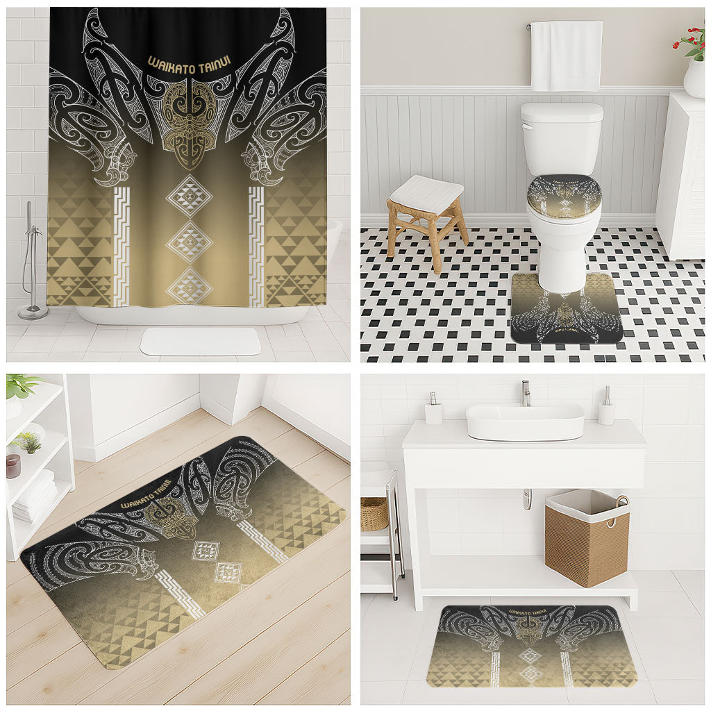 Aotearoa Maori Iwi Heritage Bathroom Set Waikato Tainui Parauri LT7 - Polynesian Pride