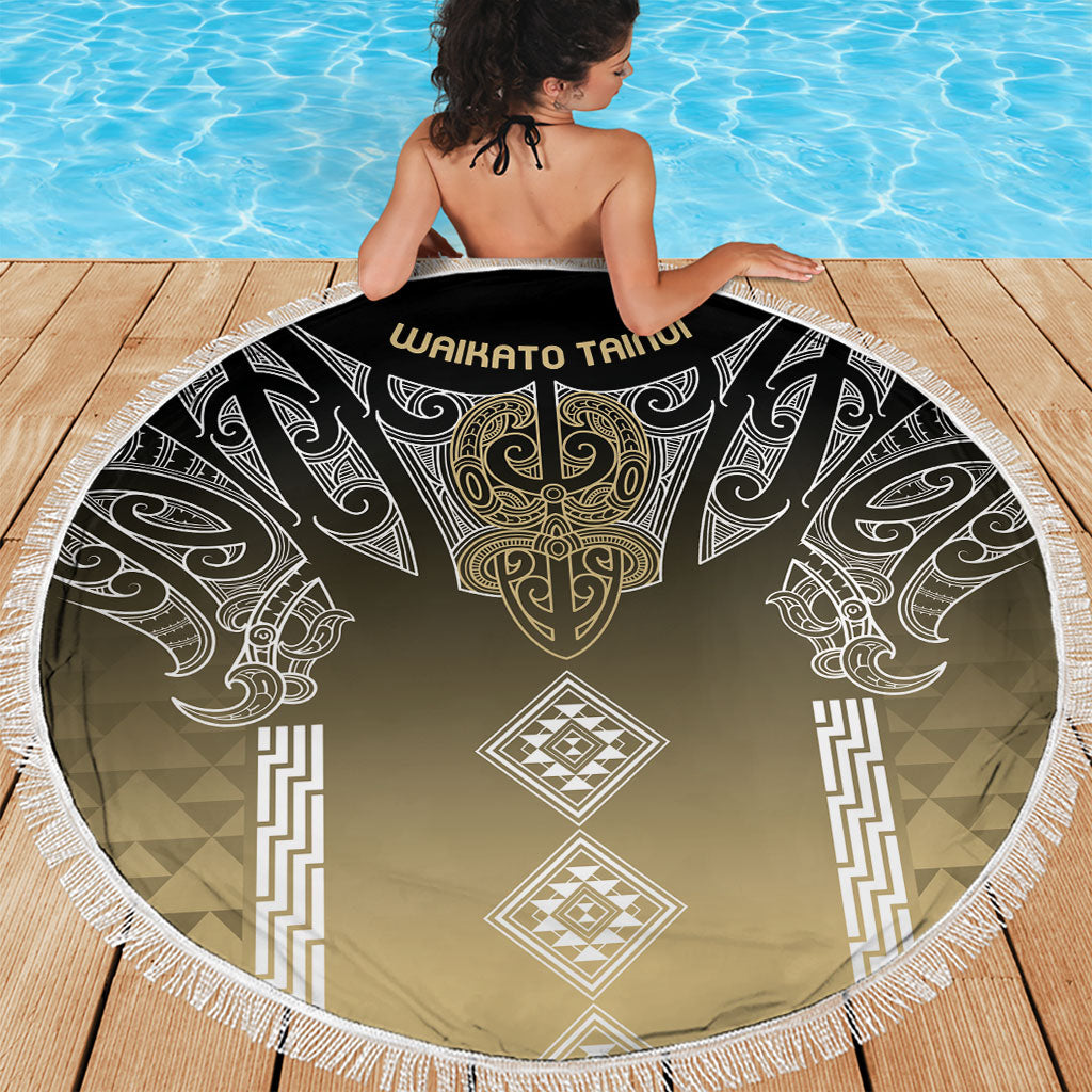 Aotearoa Maori Iwi Heritage Beach Blanket Waikato Tainui Parauri LT7 - Polynesian Pride