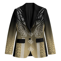 Aotearoa Maori Iwi Heritage Blazer Waikato Tainui Parauri LT7 Unisex Earth Gold - Polynesian Pride