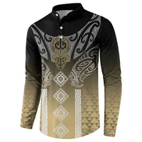 Aotearoa Maori Iwi Heritage Button Sweatshirt Waikato Tainui Parauri LT7 - Polynesian Pride