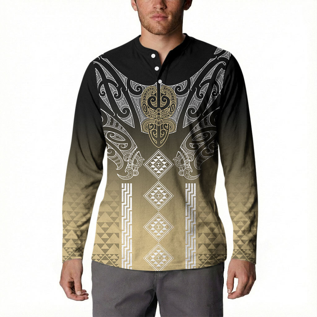 Aotearoa Maori Iwi Heritage Button Sweatshirt Waikato Tainui Parauri LT7 - Polynesian Pride