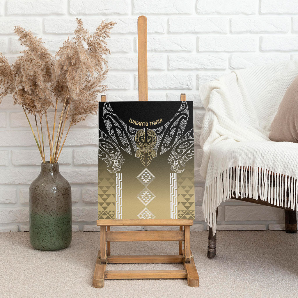 Aotearoa Maori Iwi Heritage Canvas Wall Art Waikato Tainui Parauri LT7 - Polynesian Pride