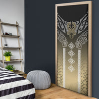 Aotearoa Maori Iwi Heritage Door Cover Waikato Tainui Parauri LT7 - Polynesian Pride