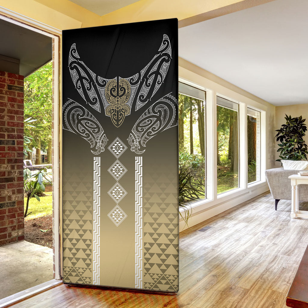 Aotearoa Maori Iwi Heritage Door Cover Waikato Tainui Parauri LT7 - Polynesian Pride