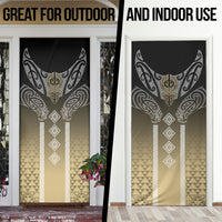 Aotearoa Maori Iwi Heritage Door Cover Waikato Tainui Parauri LT7 - Polynesian Pride
