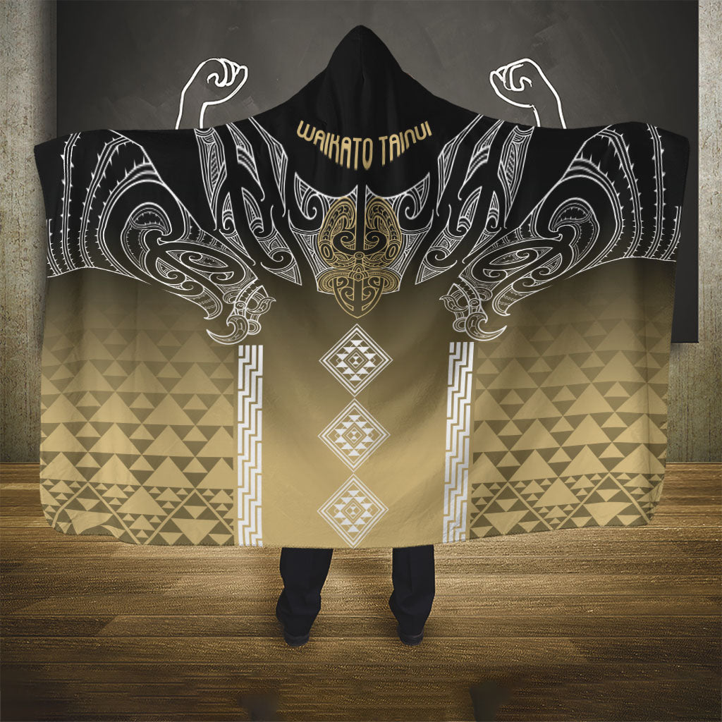 Aotearoa Maori Iwi Heritage Hooded Blanket Waikato Tainui Parauri LT7 - Polynesian Pride