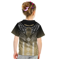 Aotearoa Maori Iwi Heritage Kid T Shirt Waikato Tainui Parauri LT7 - Polynesian Pride
