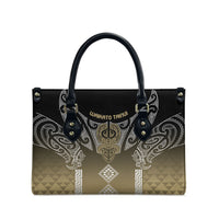 Aotearoa Maori Iwi Heritage Leather Bag Waikato Tainui Parauri LT7 - Polynesian Pride