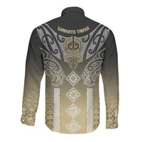 Aotearoa Maori Iwi Heritage Long Sleeve Button Shirt Waikato Tainui Parauri LT7 - Polynesian Pride