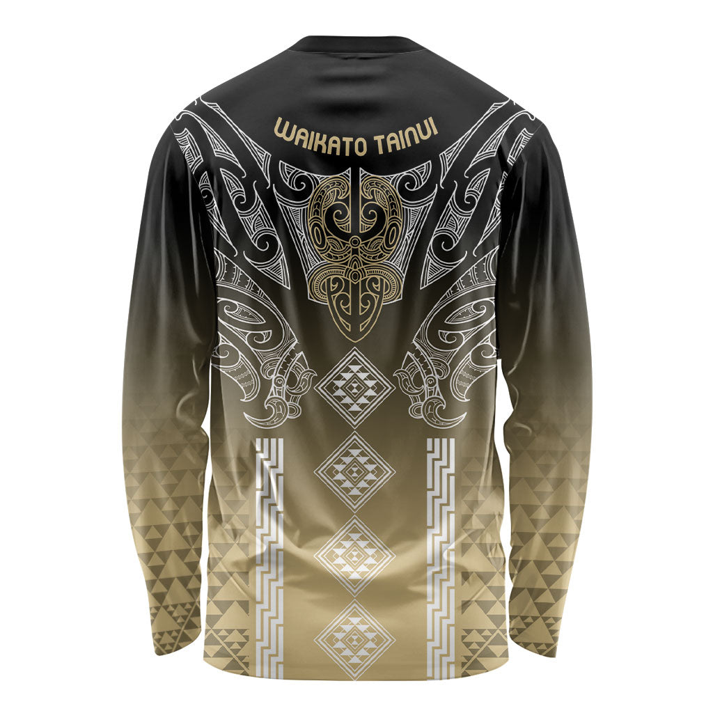 Aotearoa Maori Iwi Heritage Long Sleeve Shirt Waikato Tainui Parauri LT7 - Polynesian Pride
