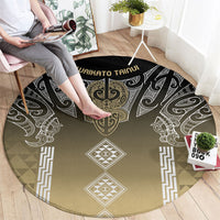 Aotearoa Maori Iwi Heritage Round Carpet Waikato Tainui Parauri LT7 - Polynesian Pride