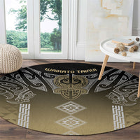 Aotearoa Maori Iwi Heritage Round Carpet Waikato Tainui Parauri LT7 - Polynesian Pride