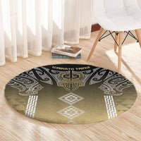 Aotearoa Maori Iwi Heritage Round Carpet Waikato Tainui Parauri LT7 - Polynesian Pride