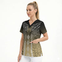 Aotearoa Maori Iwi Heritage Scrub Top Waikato Tainui Parauri LT7 - Polynesian Pride
