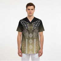 Aotearoa Maori Iwi Heritage Scrub Top Waikato Tainui Parauri LT7 - Polynesian Pride