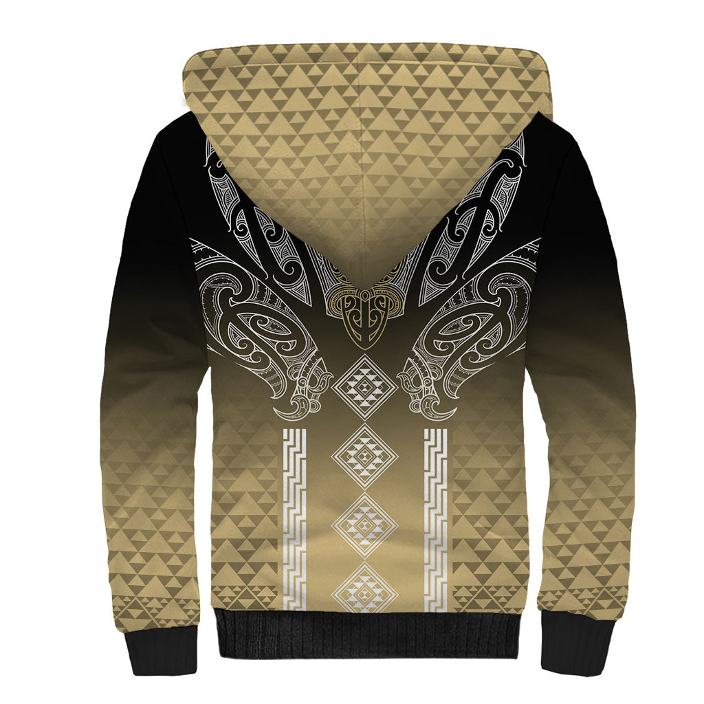 Aotearoa Maori Iwi Heritage Sherpa Hoodie Waikato Tainui Parauri LT7 - Polynesian Pride
