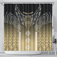 Aotearoa Maori Iwi Heritage Shower Curtain Waikato Tainui Parauri LT7 - Polynesian Pride