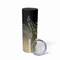 Aotearoa Maori Iwi Heritage Skinny Tumbler Waikato Tainui Parauri LT7 - Polynesian Pride