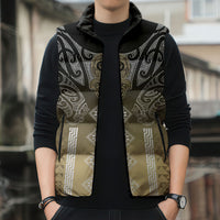 Aotearoa Maori Iwi Heritage Sleeveless Puffer Jacket Waikato Tainui Parauri LT7 - Polynesian Pride