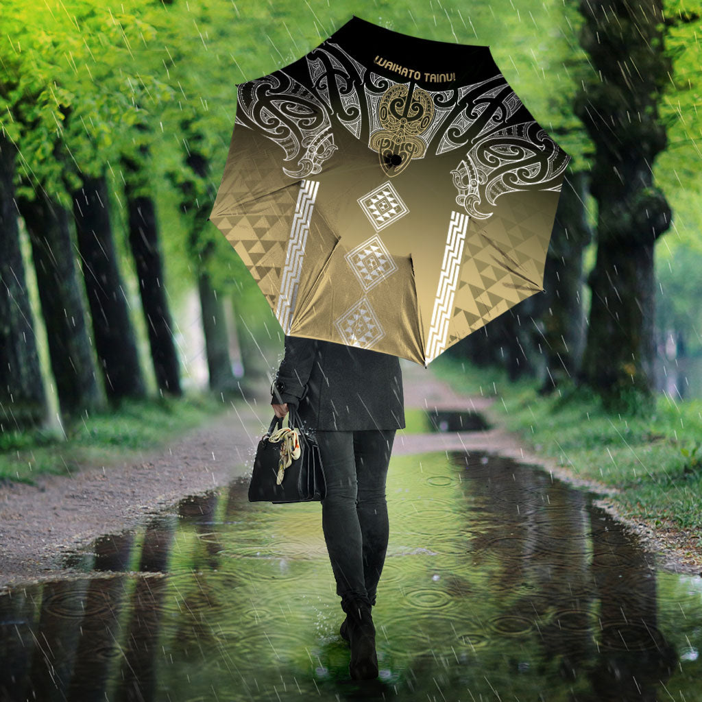 Aotearoa Maori Iwi Heritage Umbrella Waikato Tainui Parauri LT7 - Polynesian Pride