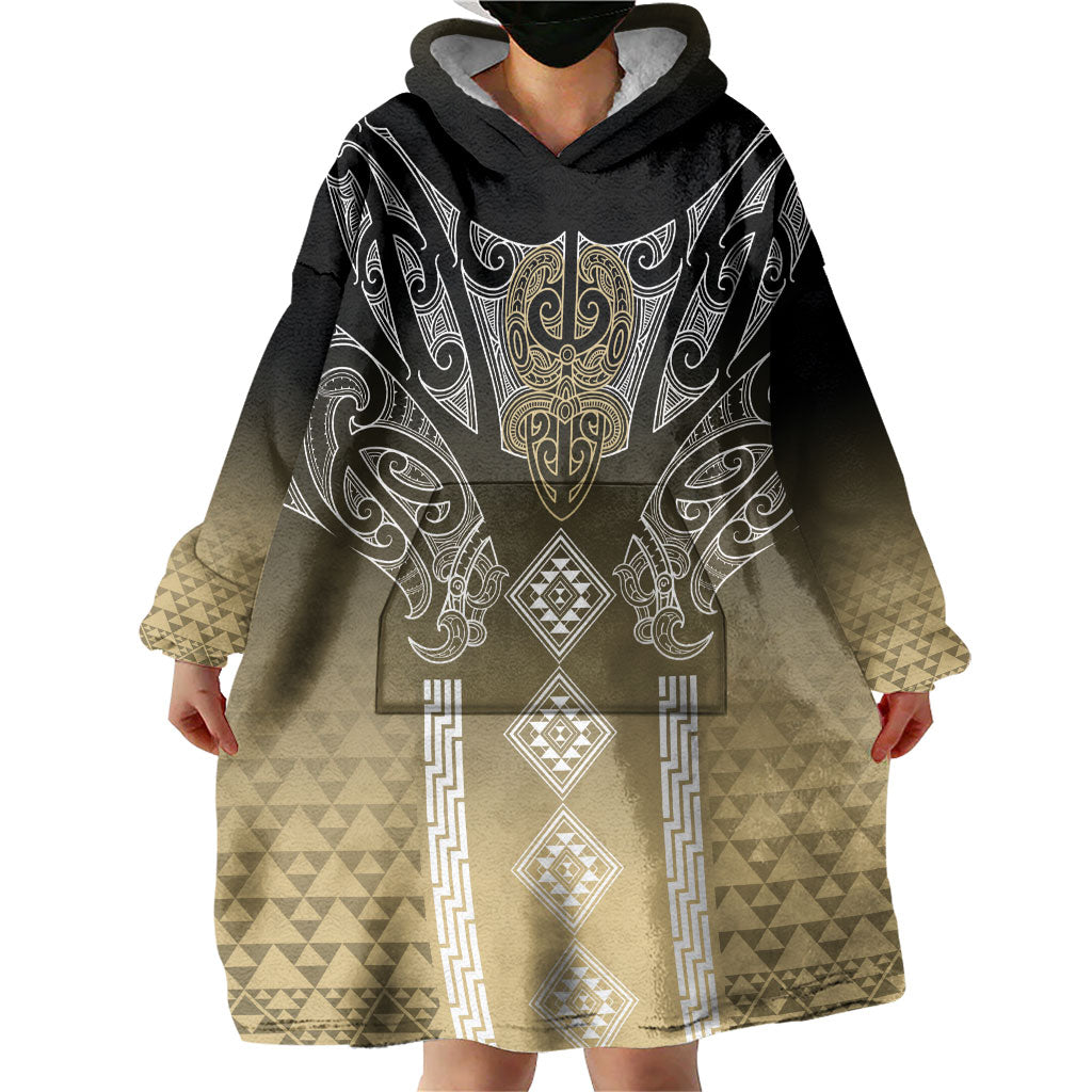 Aotearoa Maori Iwi Heritage Wearable Blanket Hoodie Waikato Tainui Parauri LT7 - Polynesian Pride