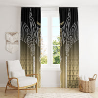 Aotearoa Maori Iwi Heritage Window Curtain Waikato Tainui Parauri LT7 - Polynesian Pride