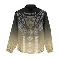 Aotearoa Maori Iwi Heritage Women Casual Shirt Waikato Tainui Parauri LT7 - Polynesian Pride
