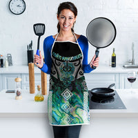 Aotearoa Maori Iwi Heritage Apron Ngati Kahungunu Paua Shell Turquoise LT7 - Polynesian Pride