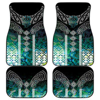 Aotearoa Maori Iwi Heritage Car Mats Ngati Kahungunu Paua Shell Turquoise LT7 - Polynesian Pride