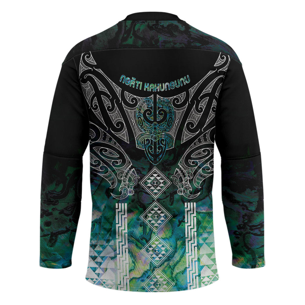 Aotearoa Maori Iwi Heritage Hockey Jersey Ngati Kahungunu Paua Shell Turquoise LT7 - Polynesian Pride