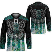 Aotearoa Maori Iwi Heritage Hockey Jersey Ngati Kahungunu Paua Shell Turquoise LT7 - Polynesian Pride