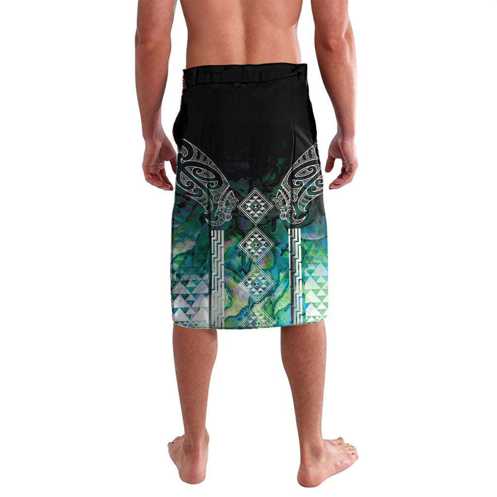 Aotearoa Maori Iwi Heritage Lavalava Ngati Kahungunu Paua Shell Turquoise LT7 - Polynesian Pride
